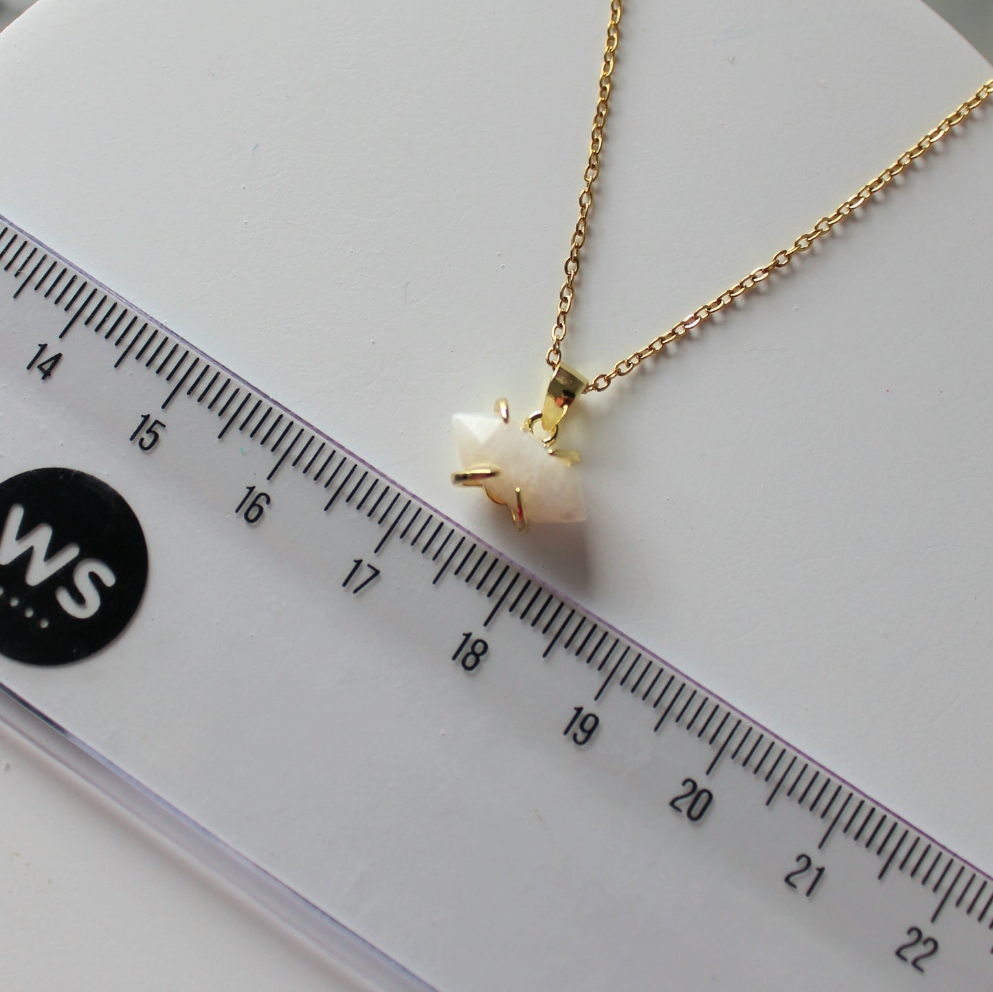Crystal Point Claw Pendant & Chain | Moonstone