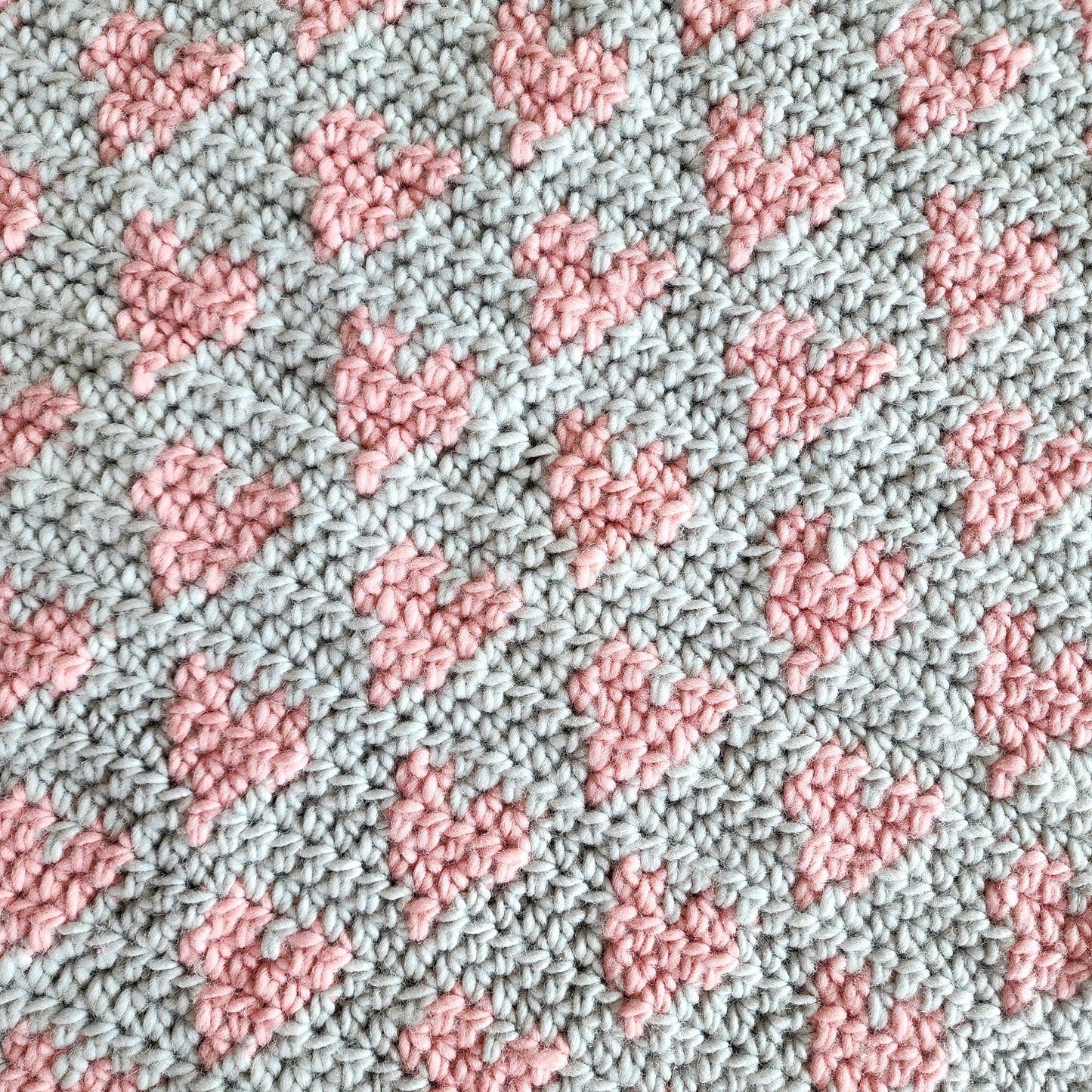 Handmade Crochet Heart Blanket | 72cm x 82cm