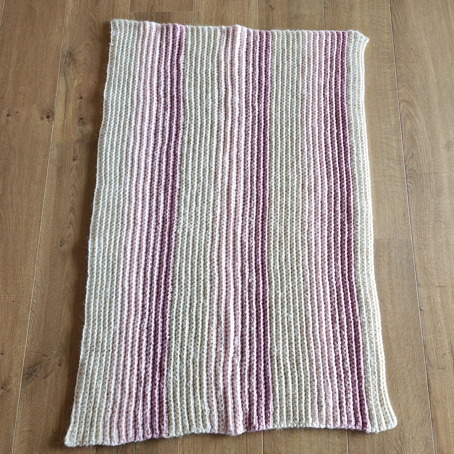 Handmade Crochet Ombre Blanket | 78cm x 110cm